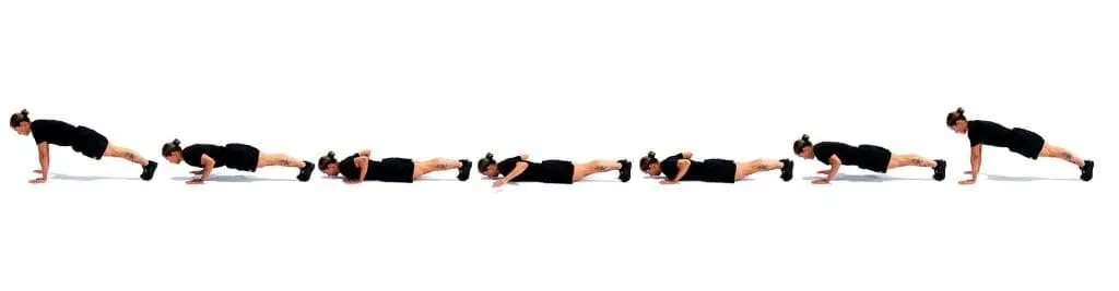 Hand release push up example form