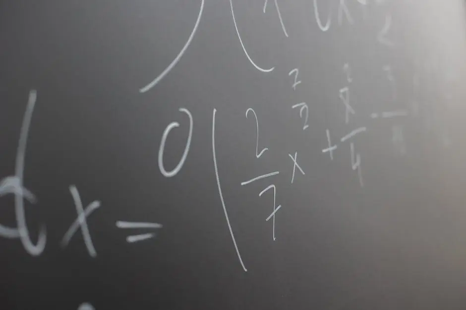 Illustration of a person solving a word problem with mathematical equations and formulas, representing the topic of ASVAB word problem-solving.