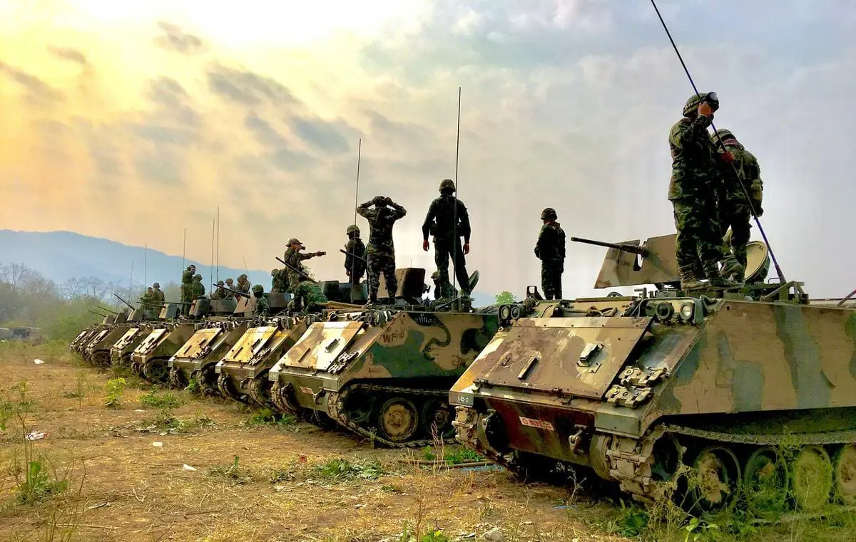 A group of soldiers participating in physical fitness training during Ranger School.