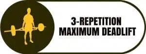 3-repetition maximum deadlift