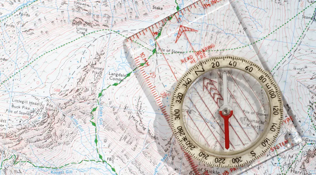 Compass on Map for GPS Coordinates